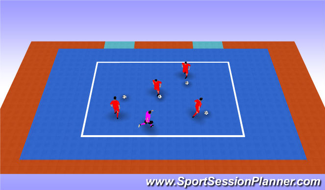 Futsal Session Plan Drill (Colour): Takeaway