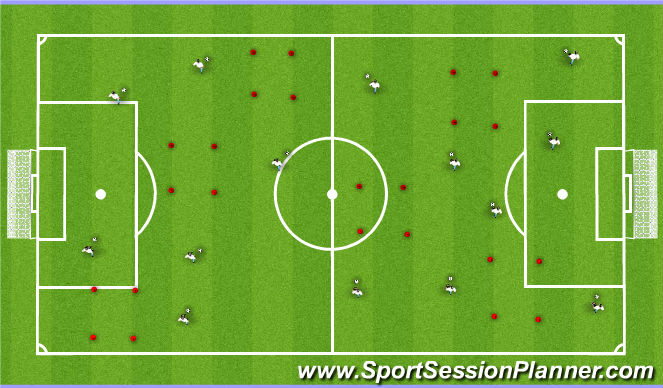 Football/Soccer Session Plan Drill (Colour): Moves