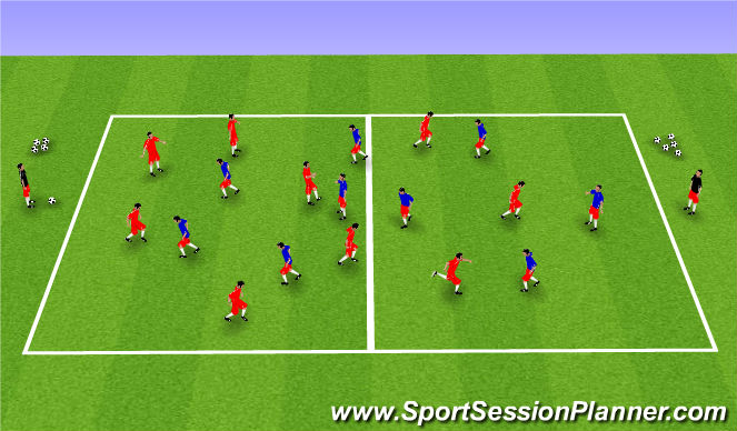 Football/Soccer Session Plan Drill (Colour): Screen 1