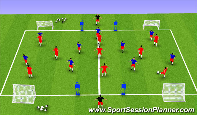 Football/Soccer Session Plan Drill (Colour): Screen 2