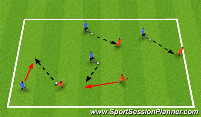 Football/Soccer Session Plan Drill (Colour): Arrival Activity - Constant