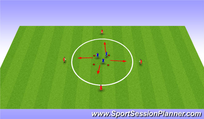Football/Soccer Session Plan Drill (Colour): Ball Control