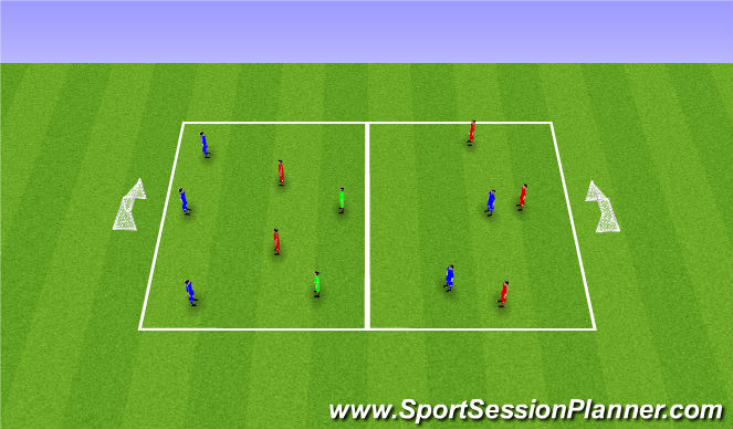 Football/Soccer Session Plan Drill (Colour): ExSSG