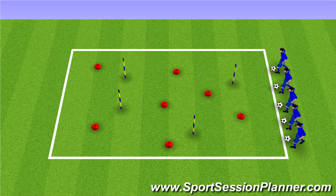 Football/Soccer Session Plan Drill (Colour): Fire in the jungle