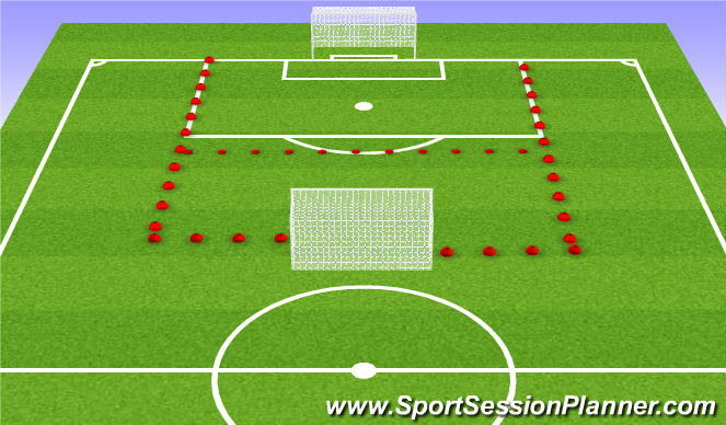 Football/Soccer Session Plan Drill (Colour): SSG