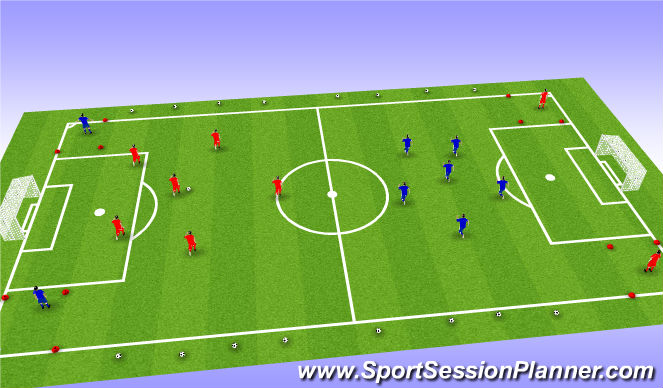 Football/Soccer Session Plan Drill (Colour): Game Related