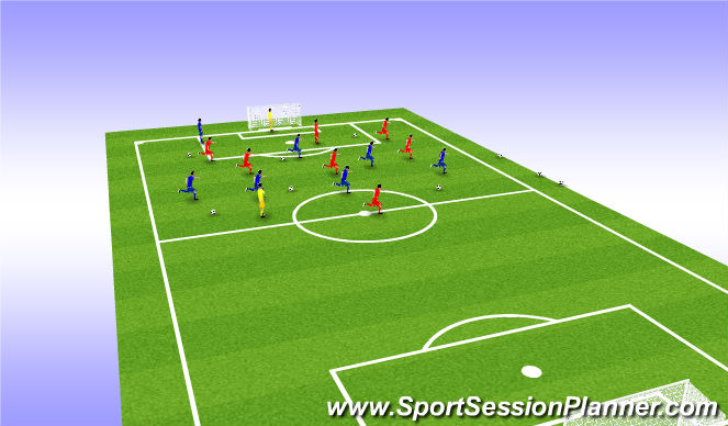Football/Soccer Session Plan Drill (Colour): Cool Down