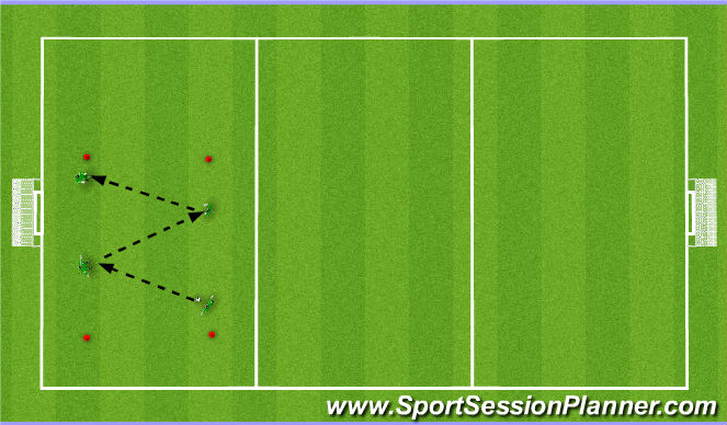 Football/Soccer Session Plan Drill (Colour): WARM UP