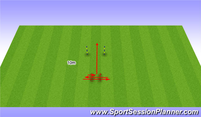 Football/Soccer Session Plan Drill (Colour): Sprint 1