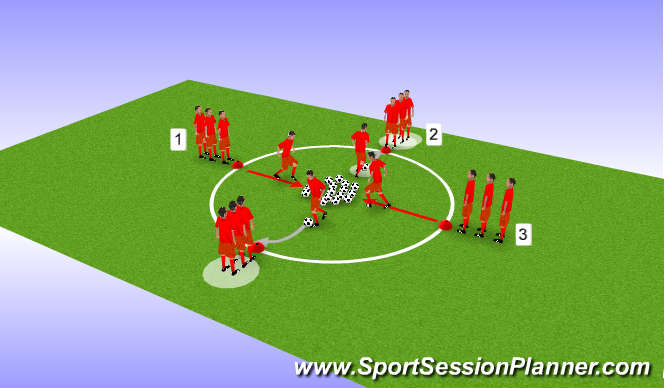 Football/Soccer Session Plan Drill (Colour): Part 1