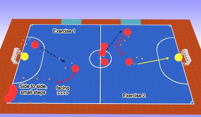 Futsal Session Plan Drill (Colour): Practice 1