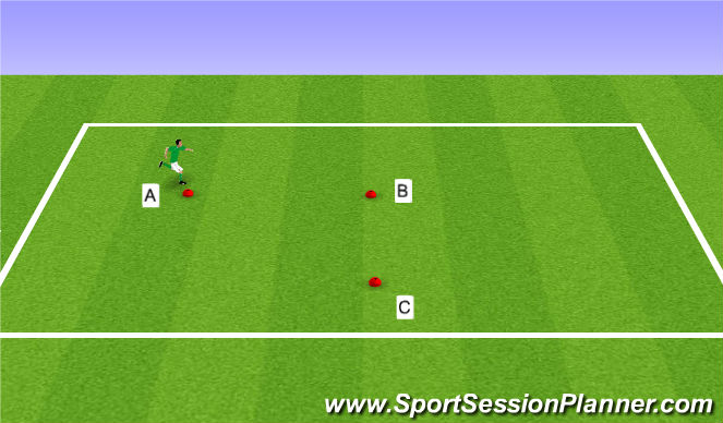 Football/Soccer Session Plan Drill (Colour): Drill
