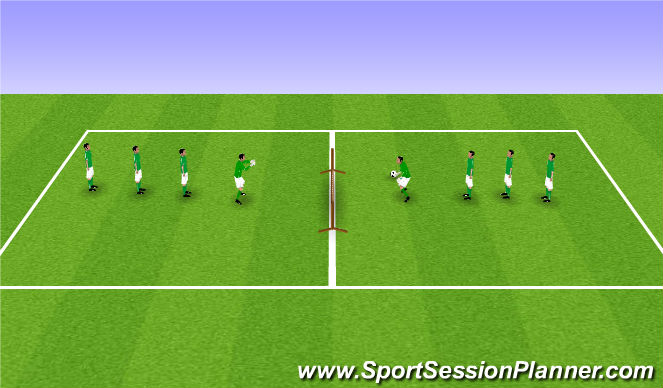 Football/Soccer Session Plan Drill (Colour): Drop & Out
