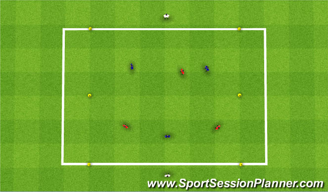 Football/Soccer Session Plan Drill (Colour): Skill Practice