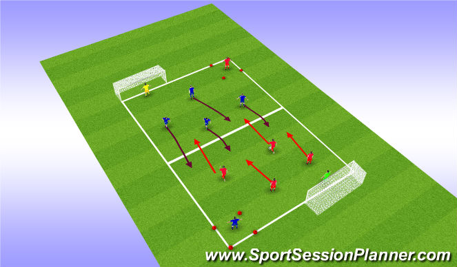 Football/Soccer Session Plan Drill (Colour): Possession Game Related AJ