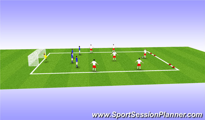 Football/Soccer Session Plan Drill (Colour): Screen 4
