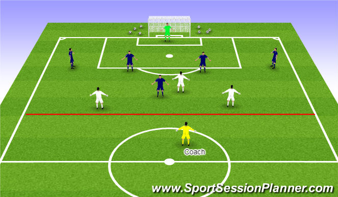 Football/Soccer Session Plan Drill (Colour): Activity One