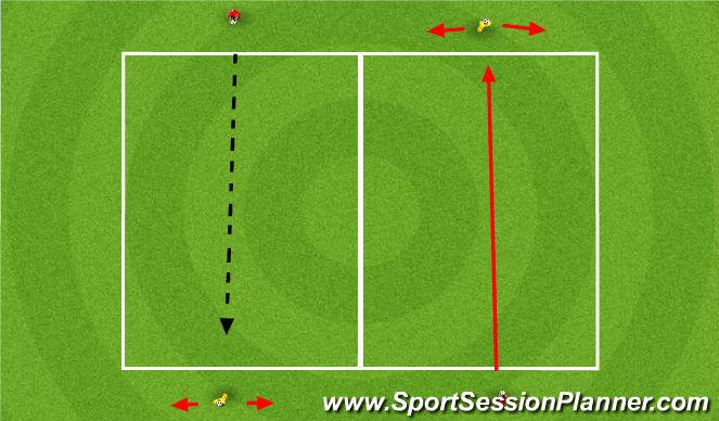 Football/Soccer Session Plan Drill (Colour): High balls