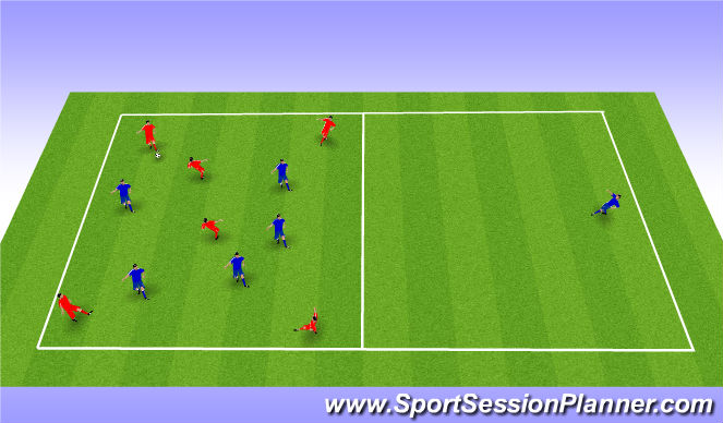 Football/Soccer Session Plan Drill (Colour): Screen 1