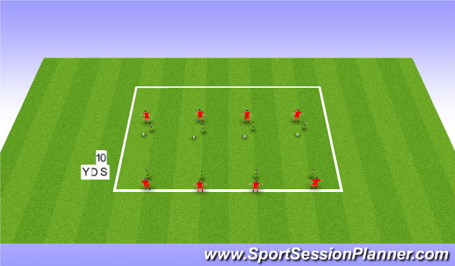 Football/Soccer Session Plan Drill (Colour): Muscle Activation
