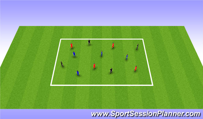 Football/Soccer Session Plan Drill (Colour): BIg Overload