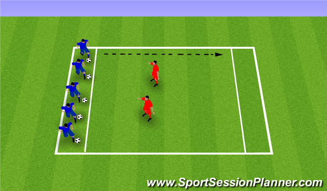 Football/Soccer Session Plan Drill (Colour): Week 1