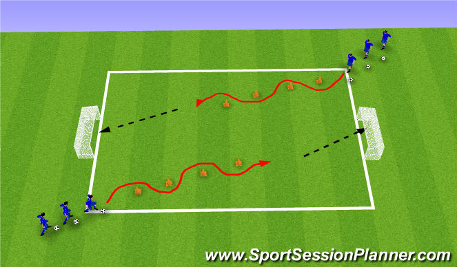 Football/Soccer Session Plan Drill (Colour): Week 7