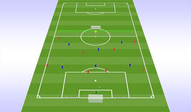 Football/Soccer Session Plan Drill (Colour): Training Game