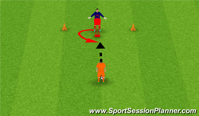 Football/Soccer Session Plan Drill (Colour): Move & set