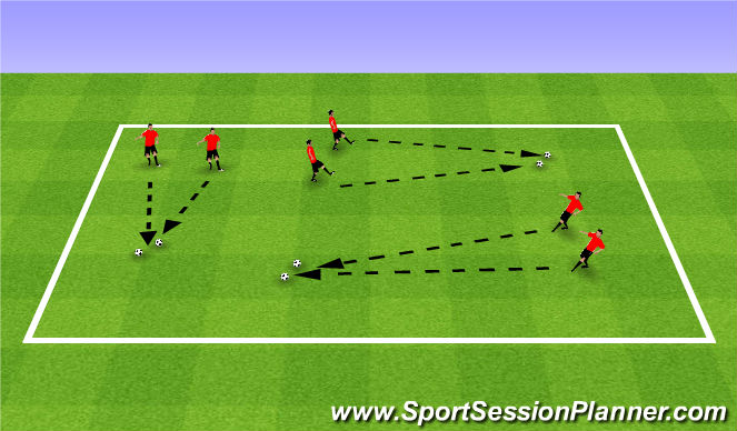 Football/Soccer Session Plan Drill (Colour): Activity One