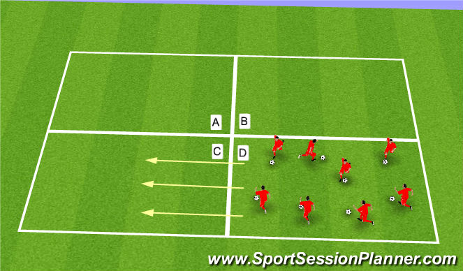 Football/Soccer Session Plan Drill (Colour): Screen 3