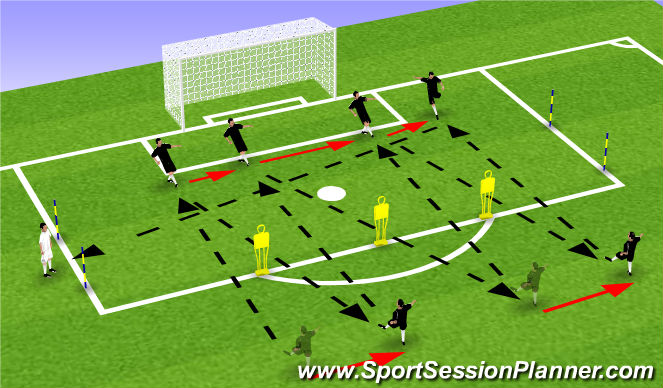 Football/Soccer Session Plan Drill (Colour): Screen 1