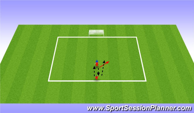 Football/Soccer Session Plan Drill (Colour): Warm Up