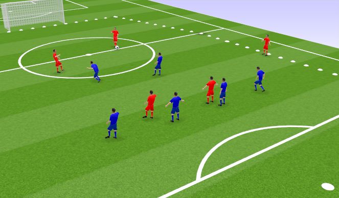 Football/Soccer Session Plan Drill (Colour): Drill (Set Up)