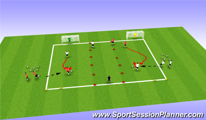 Football/Soccer Session Plan Drill (Colour): Analytical
