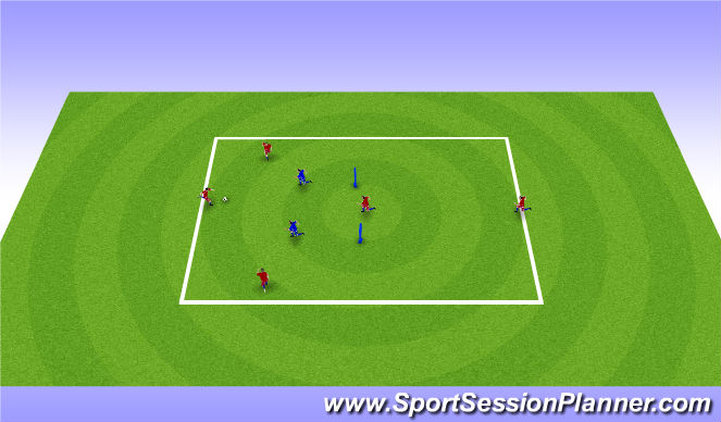 Football/Soccer Session Plan Drill (Colour): Rondo/Technical
