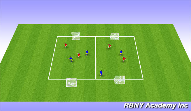 Football/Soccer Session Plan Drill (Colour): Free Play