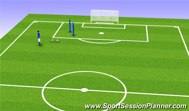 Football/Soccer Session Plan Drill (Colour): wide angle