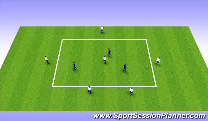 Football/Soccer Session Plan Drill (Colour): Warm Up