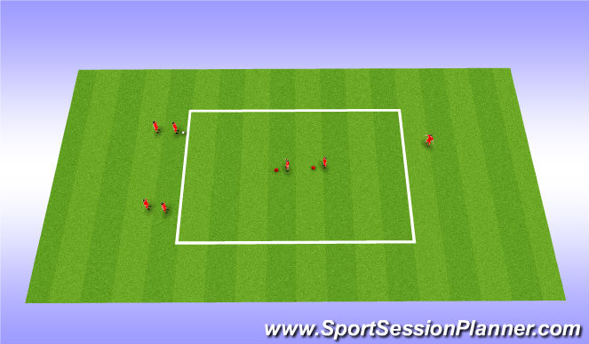 Football/Soccer Session Plan Drill (Colour): Animation 1