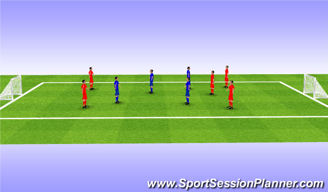 Football/Soccer Session Plan Drill (Colour): Skill training
