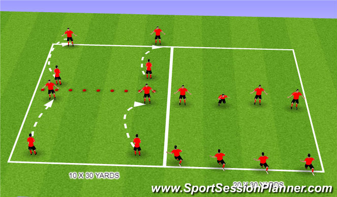 Football/Soccer Session Plan Drill (Colour): Screen 1