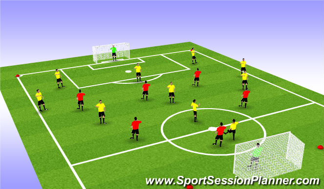 Football/Soccer Session Plan Drill (Colour): Screen 6