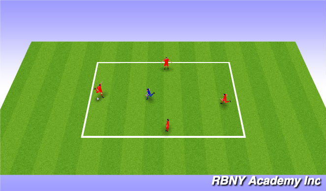 Football/Soccer Session Plan Drill (Colour): Warmup Rondo