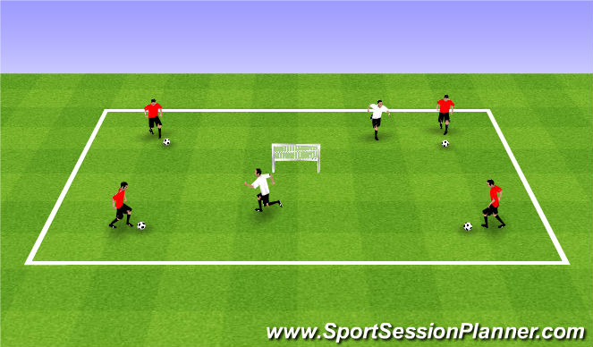 Football/Soccer Session Plan Drill (Colour): POP - 2