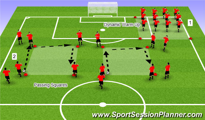 Football/Soccer Session Plan Drill (Colour): Screen 1