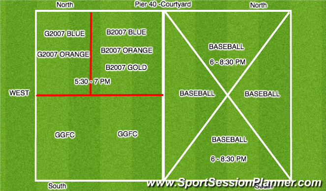 Football/Soccer Session Plan Drill (Colour): FRIDAYS: CY 5:30-7PM