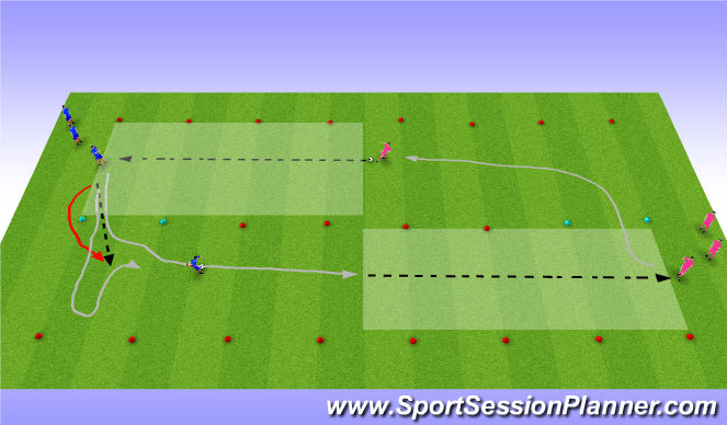 Football/Soccer Session Plan Drill (Colour): warm-up