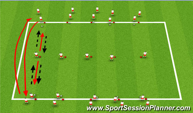 Football/Soccer Session Plan Drill (Colour): Ball Mastery 1
