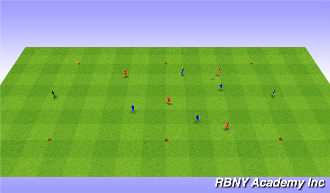 Football/Soccer Session Plan Drill (Colour): Directional Possession